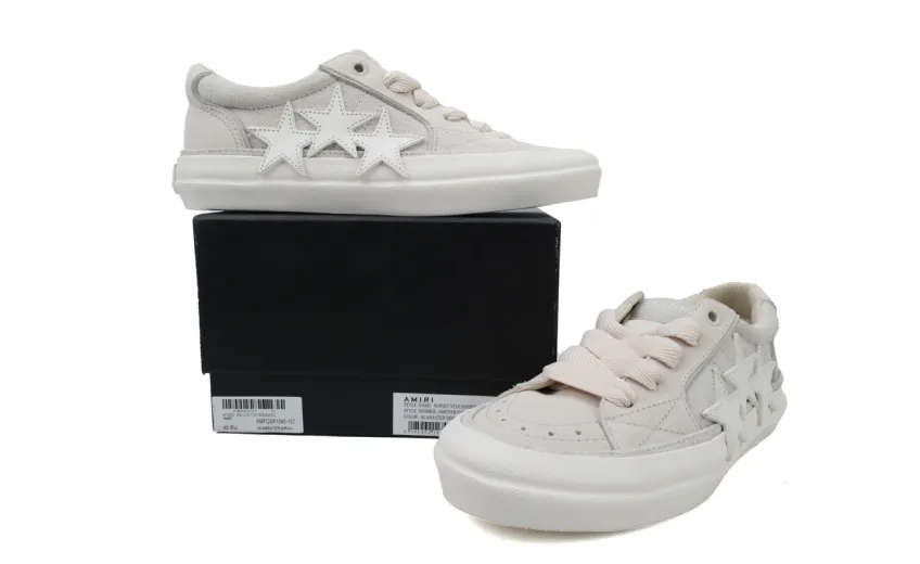 rep AMIRI Sunset Skate Low White Grey