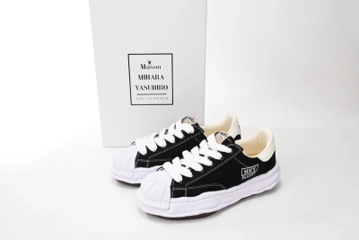 Maison Mihara Yasuhiro Blakey OG Sole Canvas Low Black A08FW735 02