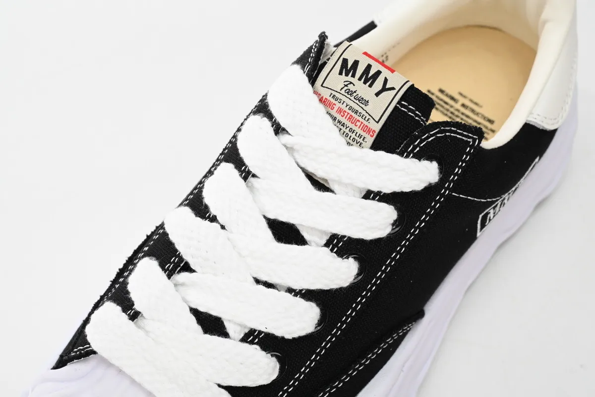 Maison Mihara Yasuhiro Blakey OG Sole Canvas Low Black replica