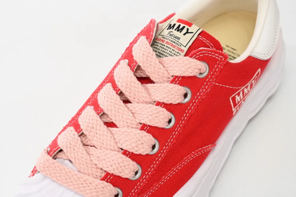 Maison Mihara Yasuhiro Blakey OG Sole Canvas Low Red  reps
