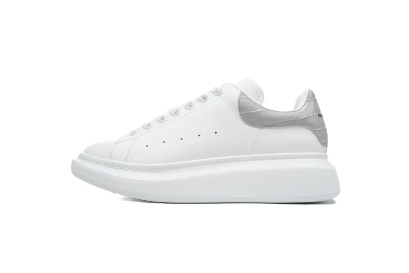 Alexander McQueen Oversized Sneaker Gray Stone Texture Heel