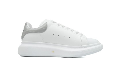 Alexander McQueen Oversized Sneaker Gray Stone Texture Heel 02