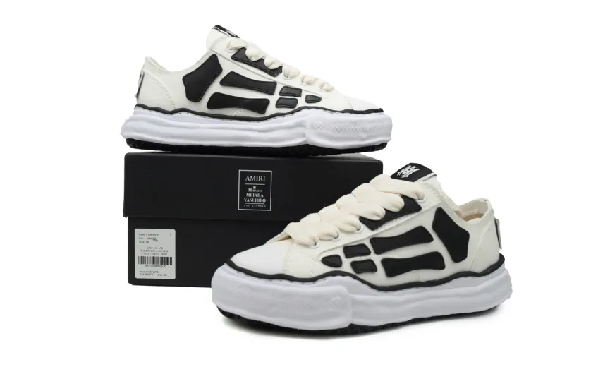 rep AMIRI MMY Bones x Maison MIHARA YASUHIRO Alabaster