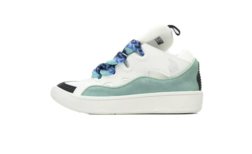 Lanvin Curb Sneaker White Blue FMSKRK11DRAGH22