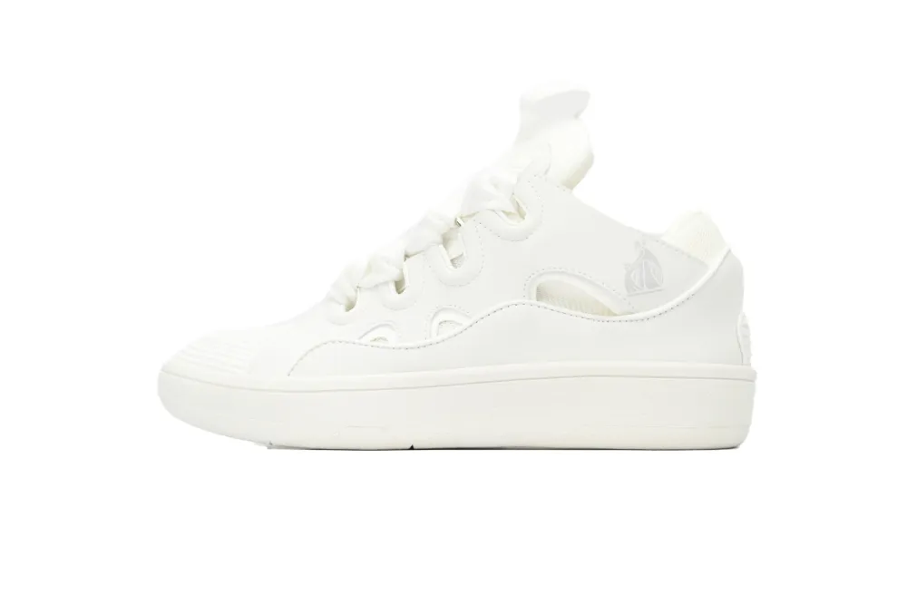 Lanvin Leather Curb All White