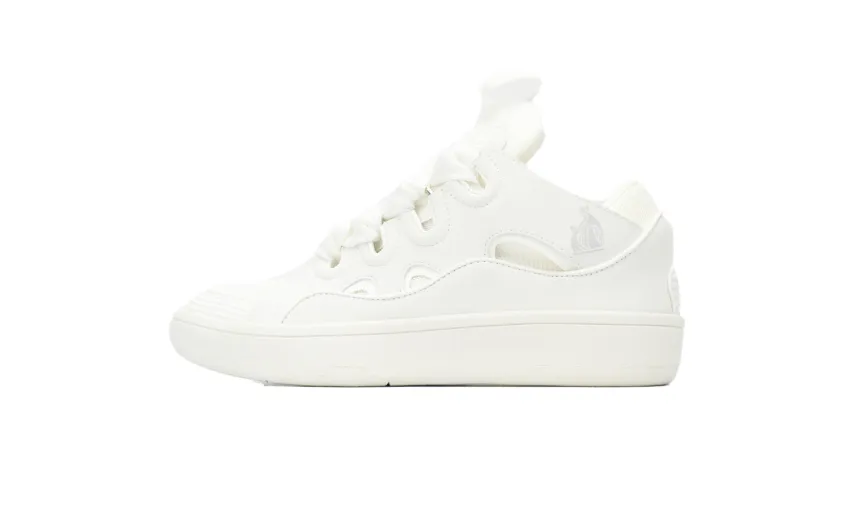 Lanvin Leather Curb All White