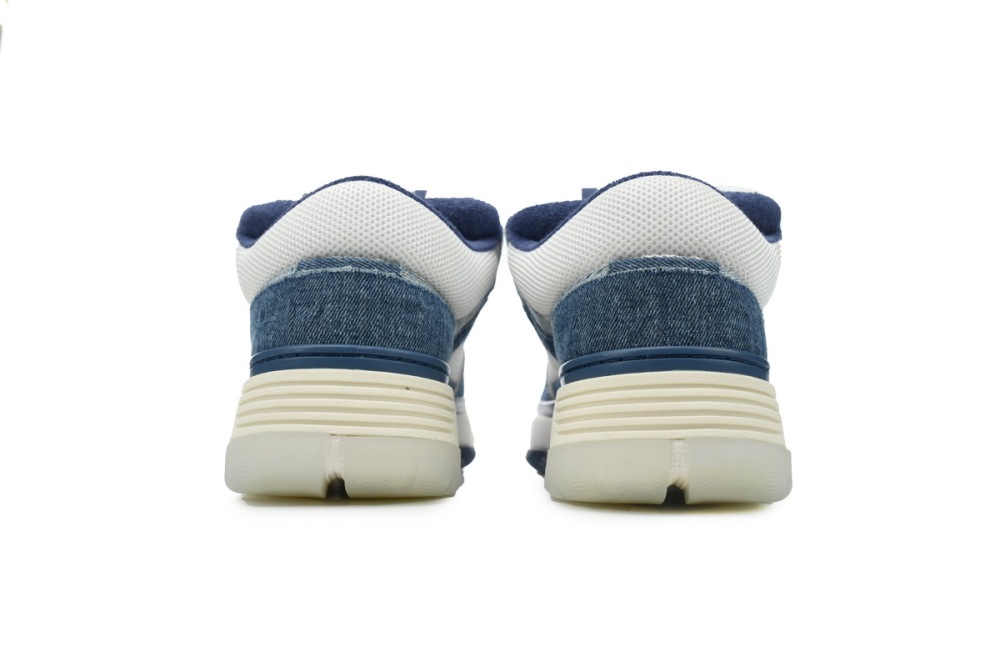 AMIRI MA-1 Leather Denim Blue