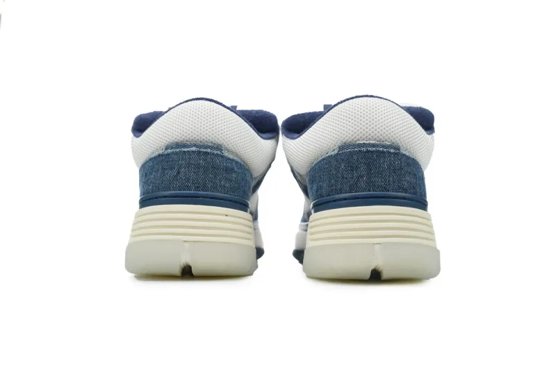 AMIRI MA-1 Leather Denim Blue