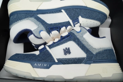 AMIRI MA-1 Leather Denim Blue 02