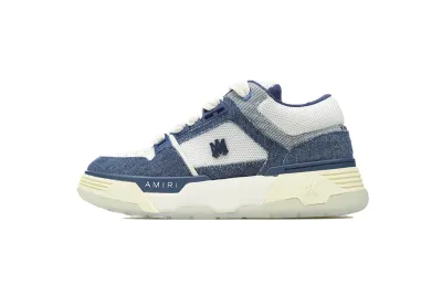 AMIRI MA-1 Leather Denim Blue 01