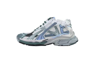 Balenciaga Runner sneaker White Green Blue 772774 W3RMU 9034  01