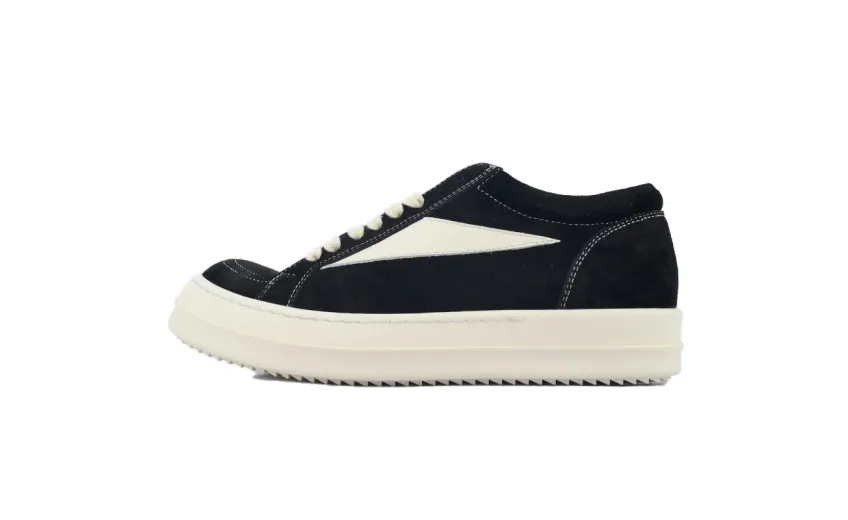 Rick Owens DRKSHDW Vintage Sneaks Black Milk White