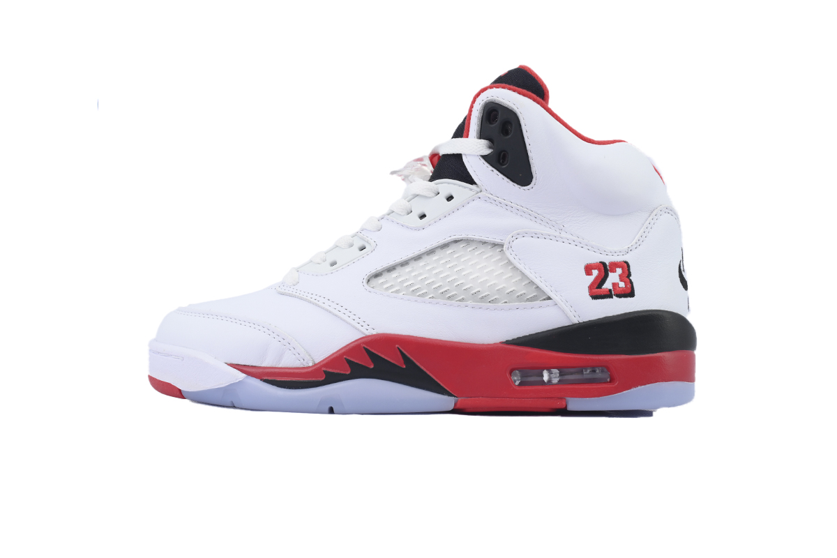 Jordan 5 Retro Fire Red Black Tongue 2025