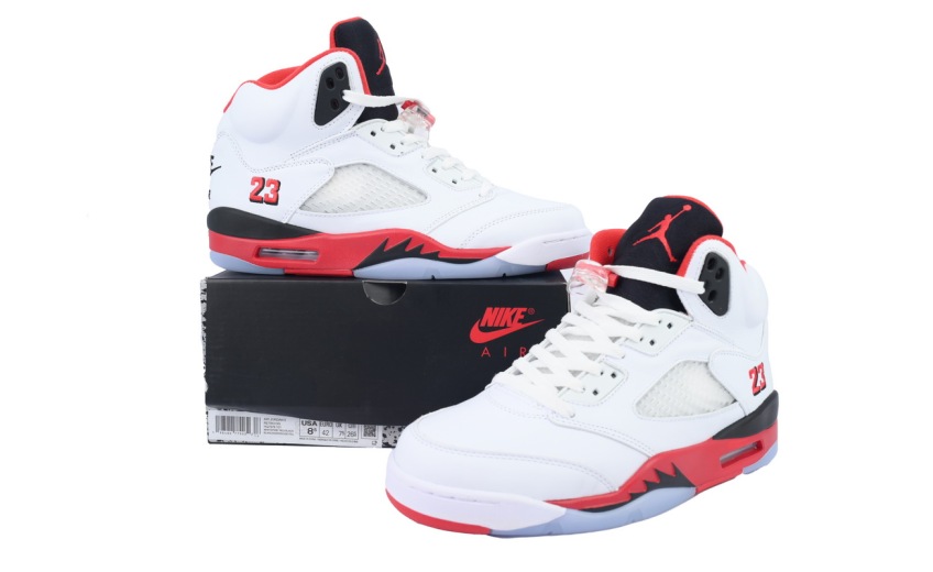 fake air jordan 5 fire red