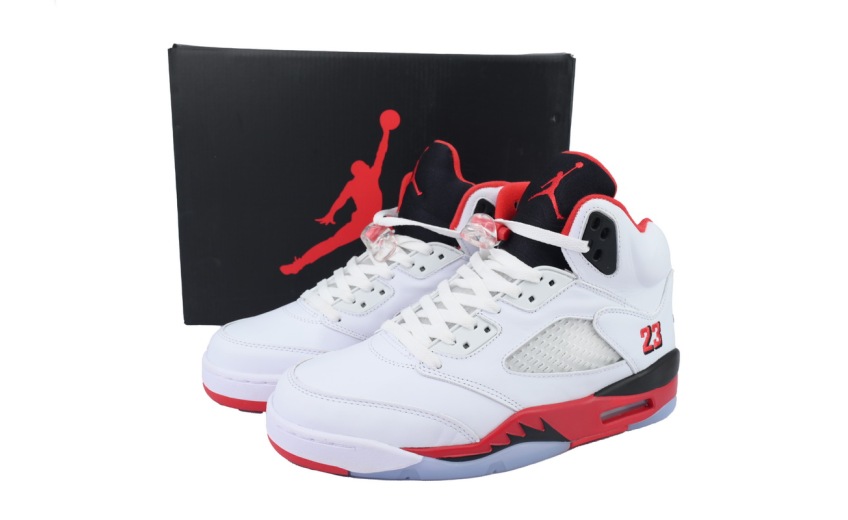 fake jordan 5 fire red