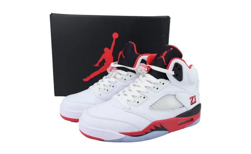 fake jordan 5 red
