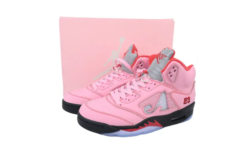 pink jordan 5 reps