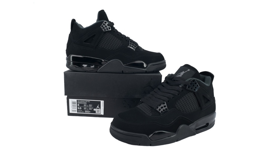 fake 4 black cat jordan
