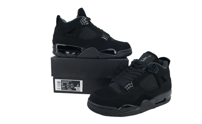 fake 4 black cat jordan