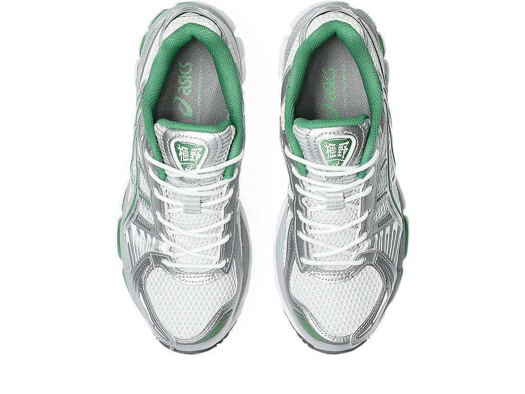 asics gel kayano 12.1 silver green rep