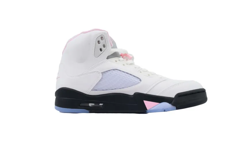 medium soft pink jordan 5 replica
