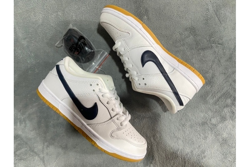 Nike SB Dunk Low Orange Label White Navy CZ2249-100