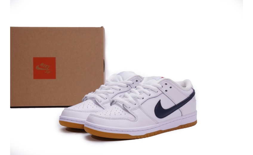 Nike SB Dunk Low Orange Label White Navy CZ2249-100