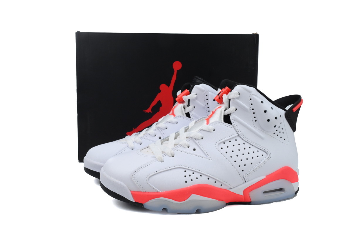 Jordan 6 Retro Infrared White 384664-123