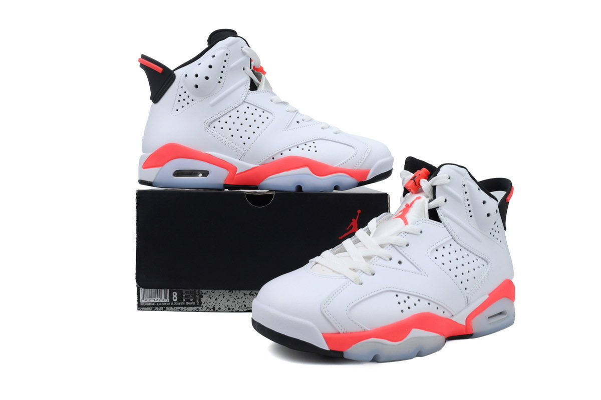 Jordan 6 Retro Infrared White 384664-123