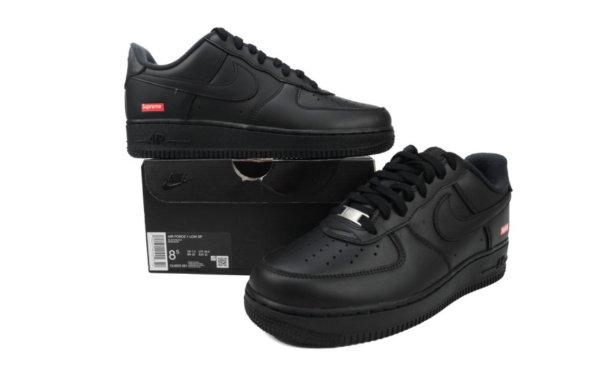 Nike Air Force 1 Low Supreme Black CU9225-001
