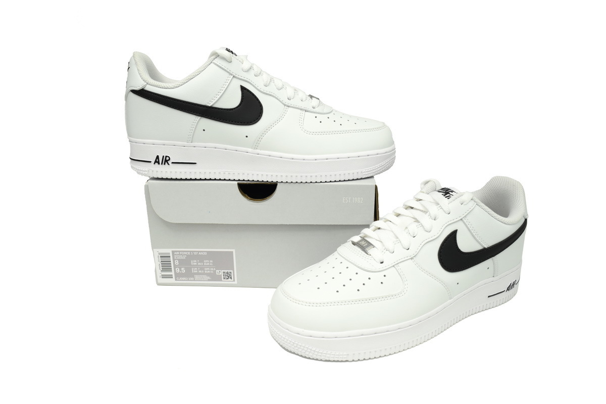 Nike Air Force 1 Low White Black 2020 CJ0952-100
