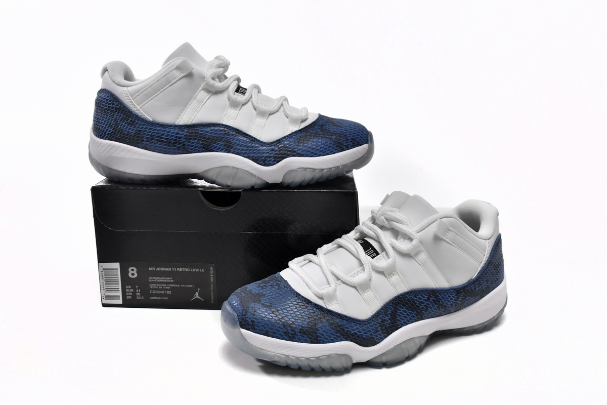 Jordan 11 Retro Low Snake Navy 2019 CD6846-102