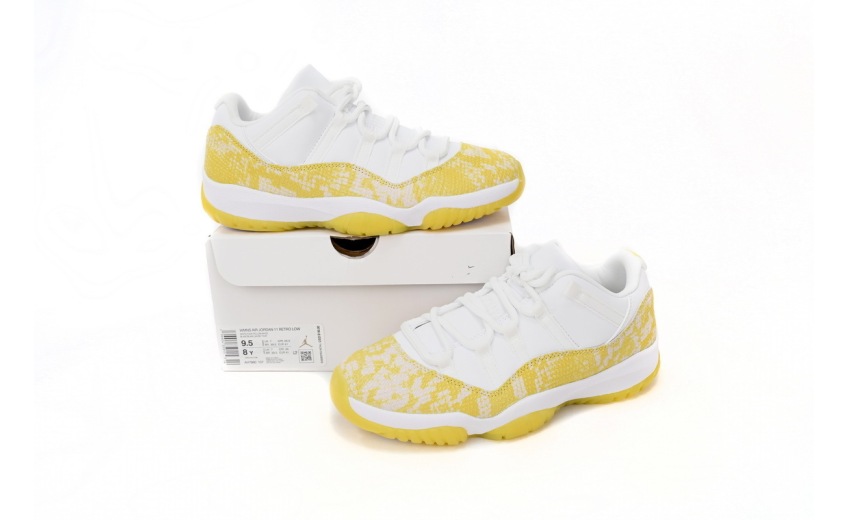 Jordan 11 Retro Low Yellow Snakeskin AH7860-107