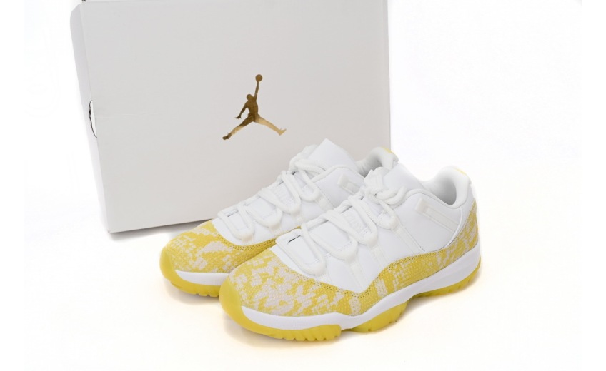 Jordan 11 Retro Low Yellow Snakeskin AH7860-107