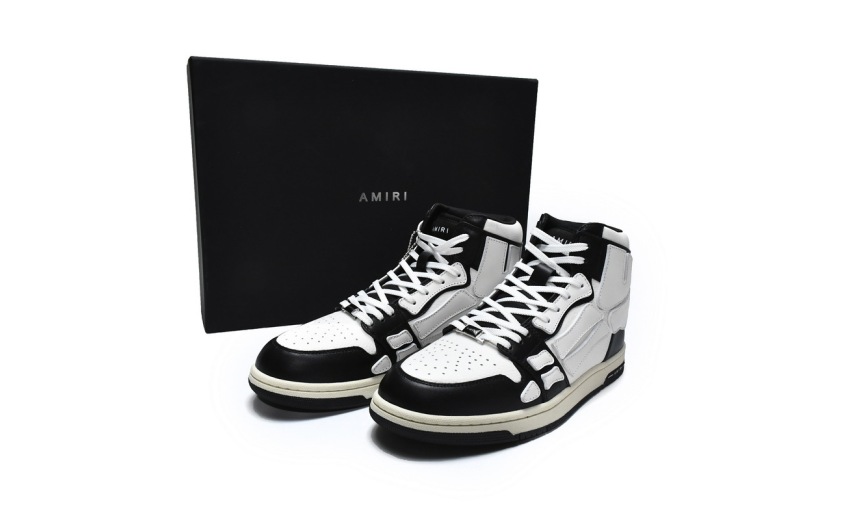 AMIRI Skel Top High Black White Black W0F22499NL