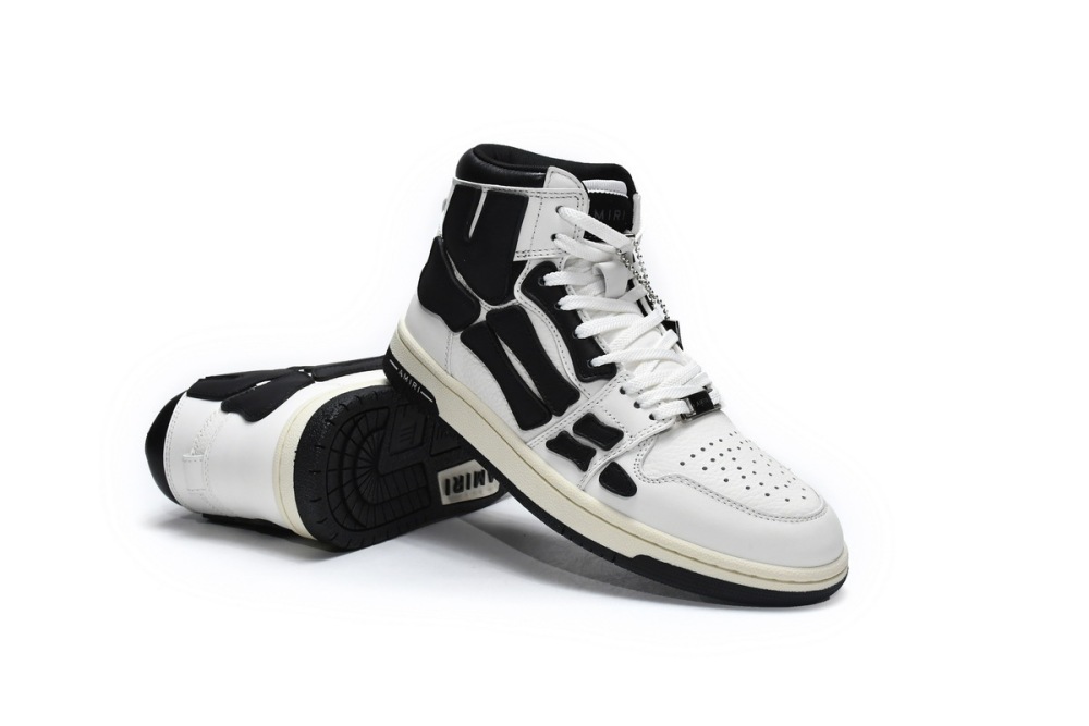 AMIRI Skel Top High White Black MFS002-111