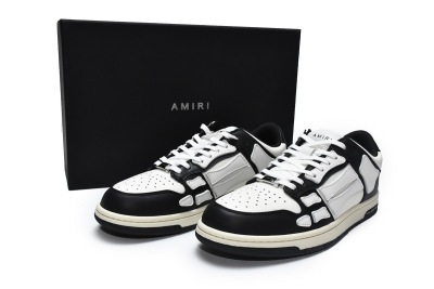 AMIRI Skel Top Low Black White White MFS003-004 02