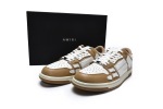 AMIRI Skel Top Low White Brown MFS003-281