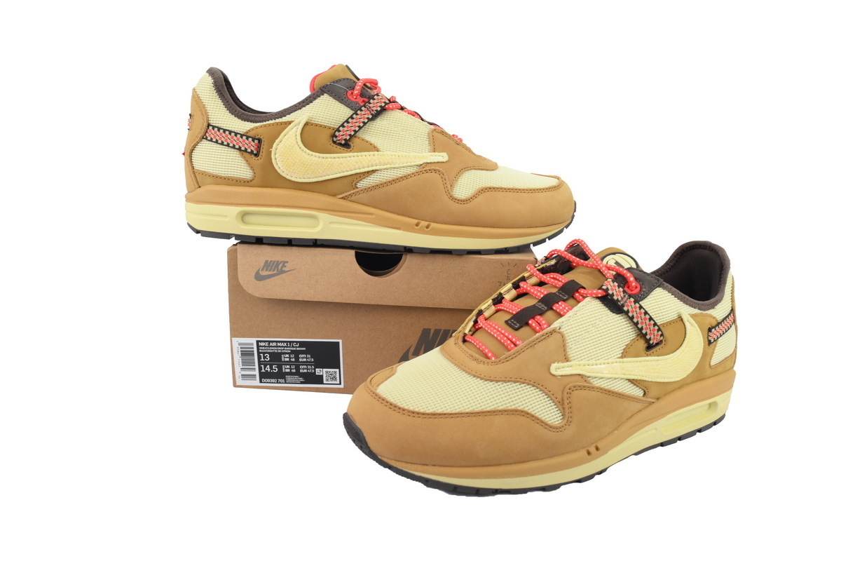 Nike Air Max 1 Travis Scott Cactus Jack Wheat Lemon Drop DO9392-701