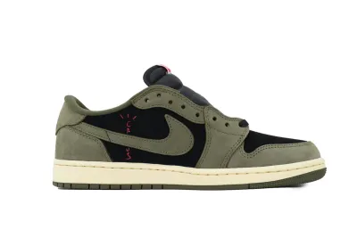 Jordan 1 Retro Low OG SP Travis Scott Black Olive DM7866-002 02