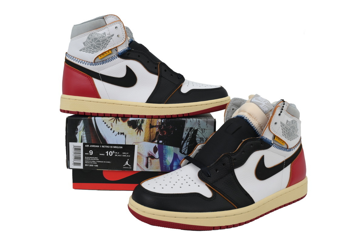 Jordan 1 Retro High Union LA Black Toe BV1300-106