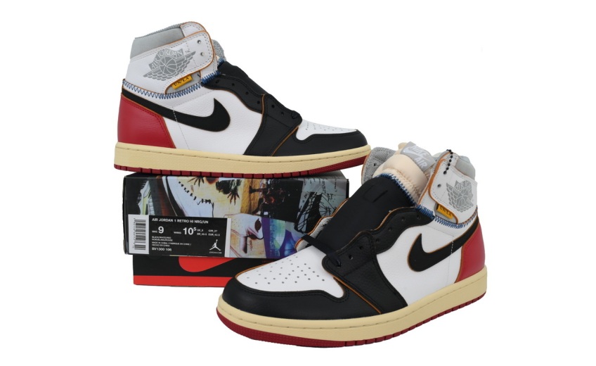 Jordan 1 Retro High Union LA Black Toe BV1300-106