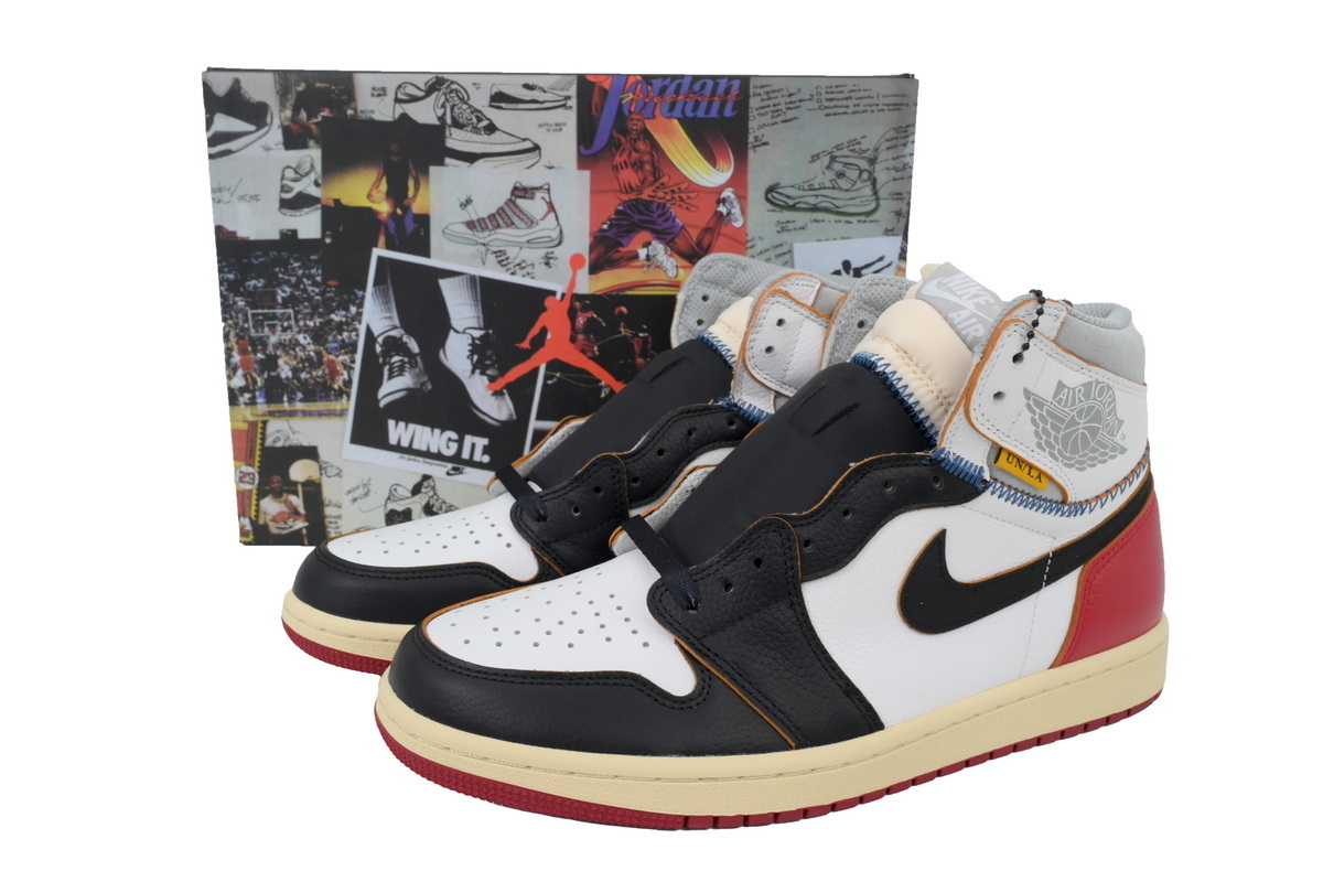 Jordan 1 Retro High Union LA Black Toe BV1300-106