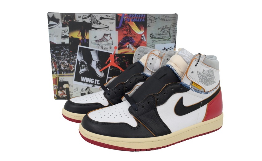 Jordan 1 Retro High Union LA Black Toe BV1300-106