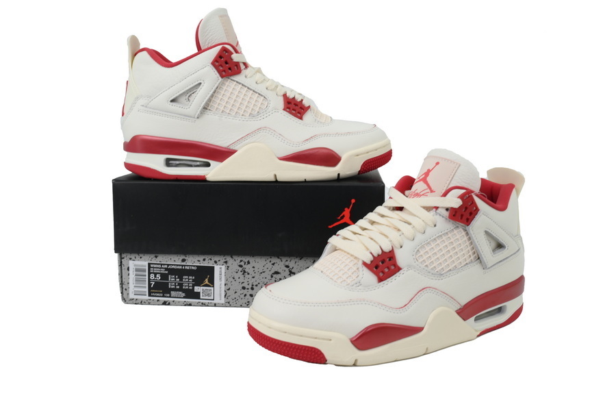 Jordan 4 Sierra Red reps
