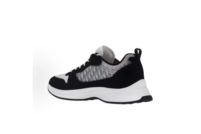 Dior B25 Oblique Runner Sneaker Black Suede 3SN259YUH_H960 02