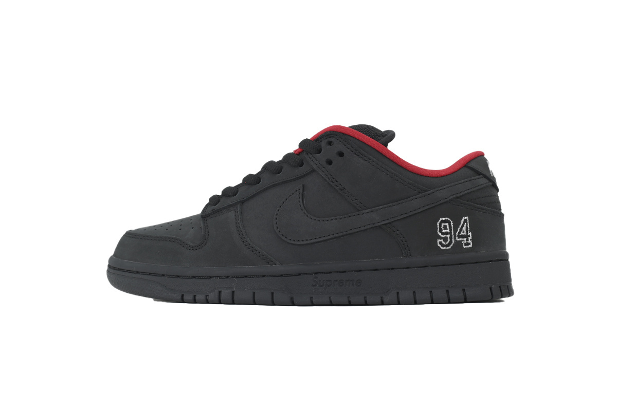 nike sb dunk low supreme 94 black