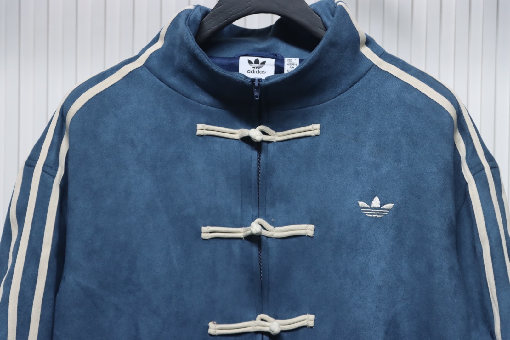 adidas chinese jacket reps navy blue