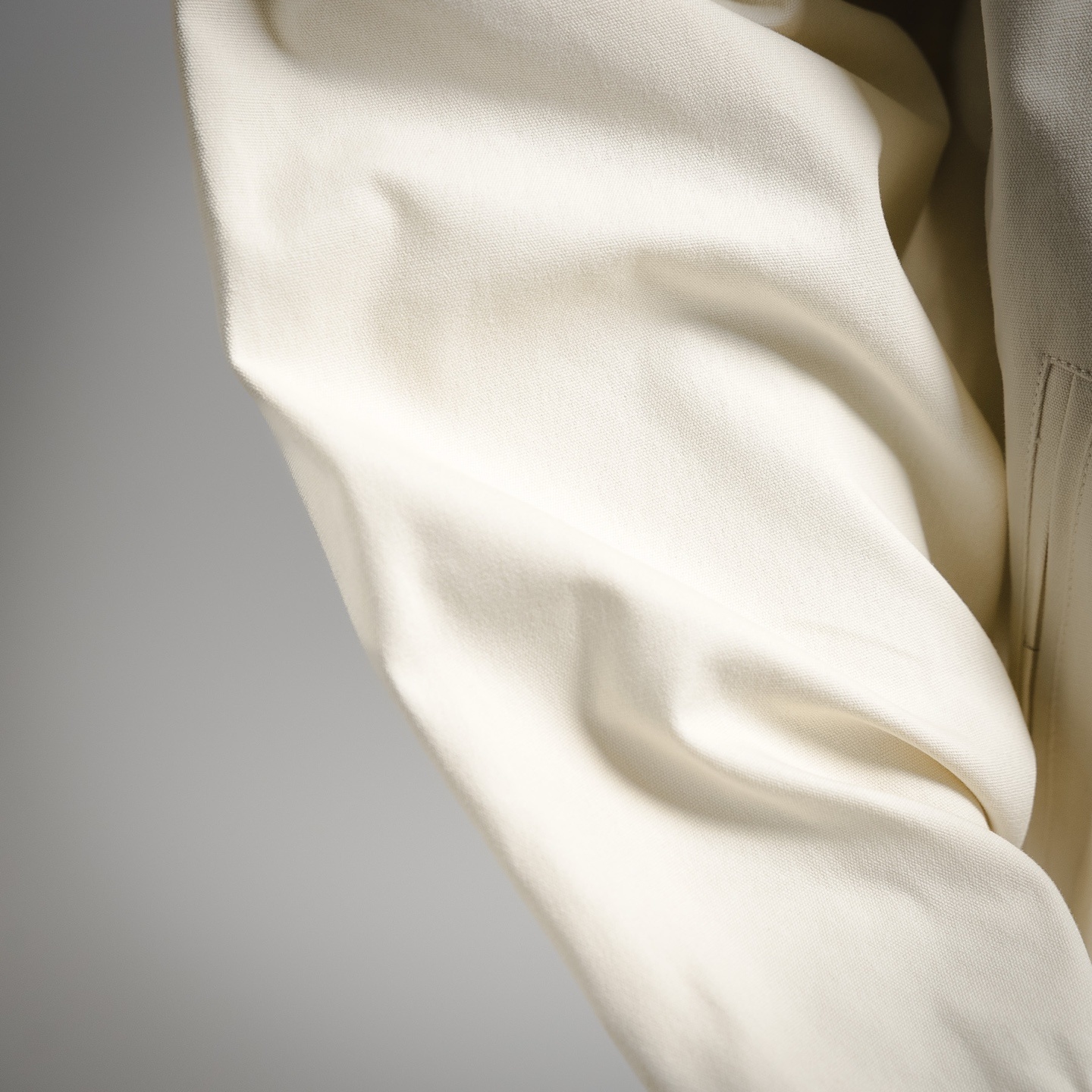 Dior CD Heart Blouson Jacket White Cotton Canvas