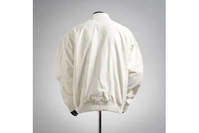 Dior CD Heart Blouson Jacket White Cotton Canvas 02